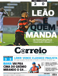 Capa do jornal Correio 12/06/2017