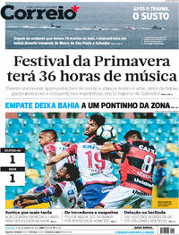 Capa do jornal Correio 12/09/2017