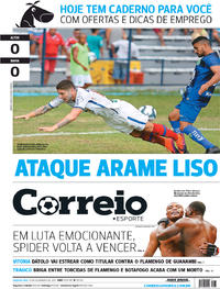 Capa do jornal Correio 13/02/2017