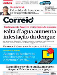 Capa do jornal Correio 13/05/2017