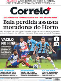 Capa do jornal Correio 13/06/2017