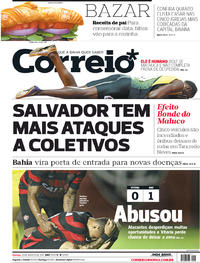 Capa do jornal Correio 13/08/2017