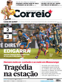 Capa do jornal Correio 13/10/2017