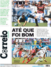Capa do jornal Correio 13/11/2017