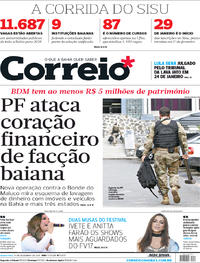 Capa do jornal Correio 13/12/2017