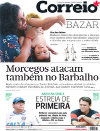 Capa do jornal Correio 14/05/2017