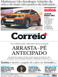 Capa do jornal Correio 14/06/2017