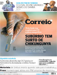 Capa do jornal Correio 14/07/2017