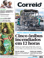 Capa do jornal Correio 15/01/2017