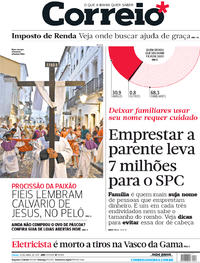 Capa do jornal Correio 15/04/2017