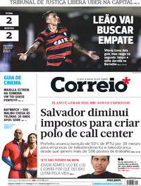 Capa do jornal Correio 15/06/2017