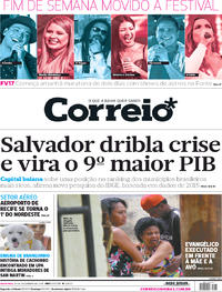 Capa do jornal Correio 15/12/2017