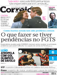Capa do jornal Correio 16/02/2017