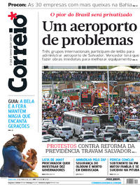 Capa do jornal Correio 16/03/2017