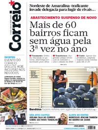 Capa do jornal Correio 16/05/2017