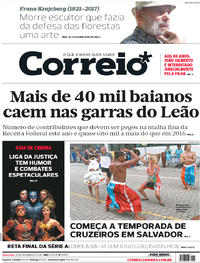 Capa do jornal Correio 16/11/2017