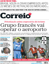 Capa do jornal Correio 17/03/2017