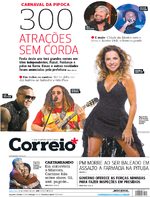 Capa do jornal Correio 18/01/2017