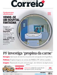Capa do jornal Correio 18/03/2017
