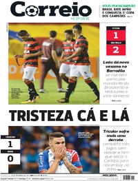 Capa do jornal Correio 18/09/2017