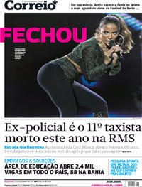 Capa do jornal Correio 18/12/2017