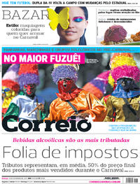 Capa do jornal Correio 19/02/2017