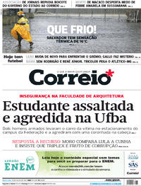 Capa do jornal Correio 19/07/2017
