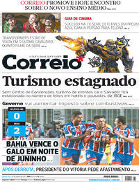 Capa do jornal Correio 20/07/2017