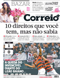 Capa do jornal Correio 20/08/2017