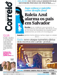 Capa do jornal Correio 21/04/2017