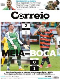 Capa do jornal Correio 22/05/2017