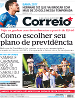 Capa do jornal Correio 23/01/2017