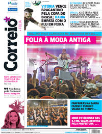 Capa do jornal Correio 23/02/2017