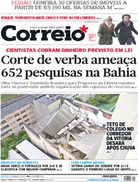Capa do jornal Correio 23/03/2017