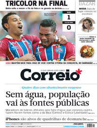 Capa do jornal Correio 23/04/2017