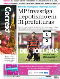 Capa do jornal Correio 23/07/2017
