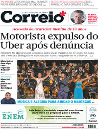 Capa do jornal Correio 23/08/2017
