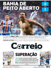 Capa do jornal Correio 23/10/2017