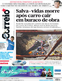 Capa do jornal Correio 23/12/2017