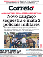 Capa do jornal Correio 24/01/2017