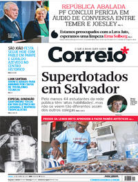 Capa do jornal Correio 24/06/2017