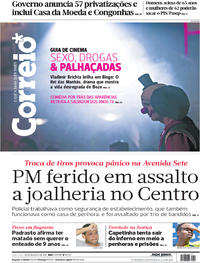 Capa do jornal Correio 24/08/2017