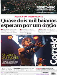 Capa do jornal Correio 24/09/2017