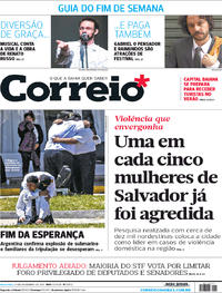 Capa do jornal Correio 24/11/2017