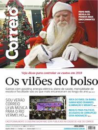 Capa do jornal Correio 24/12/2017