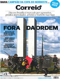 Capa do jornal Correio 25/05/2017