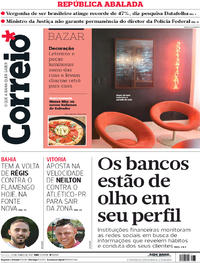 Capa do jornal Correio 25/06/2017