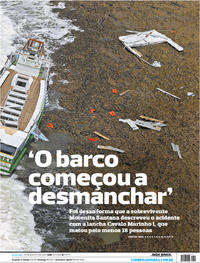 Capa do jornal Correio 25/08/2017