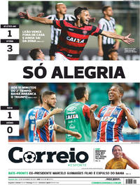 Capa do jornal Correio 25/09/2017