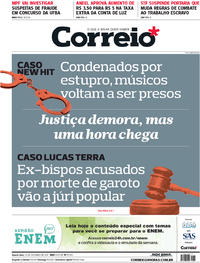 Capa do jornal Correio 25/10/2017